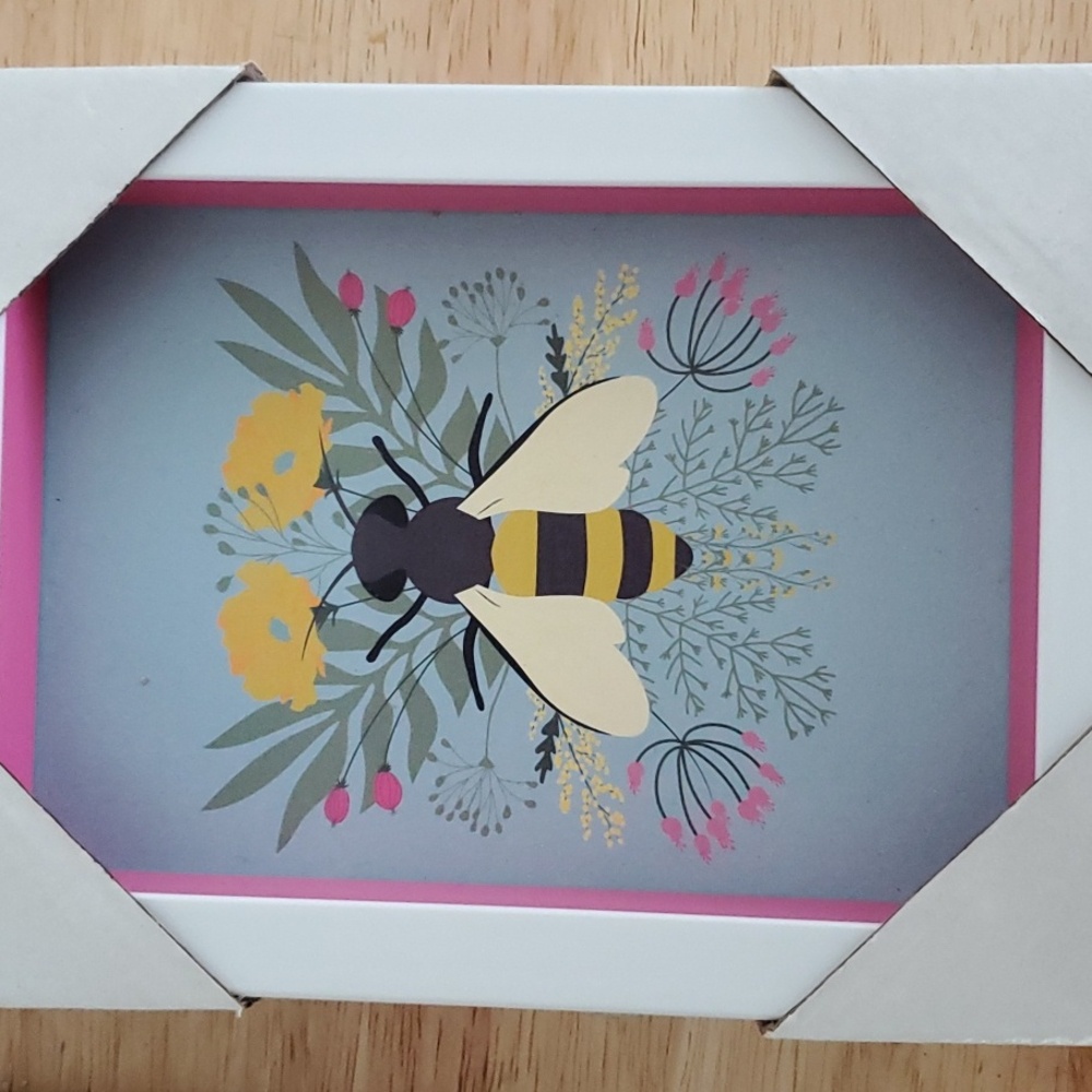 2 - HANDPAINTED BEE AND BUG PICTURES